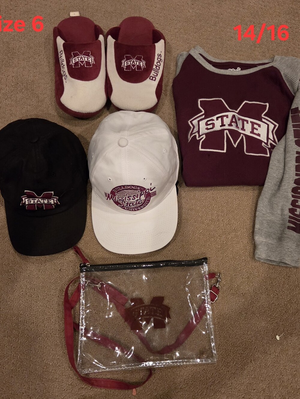 Mississippi State Maroon & White Apparel Bundle